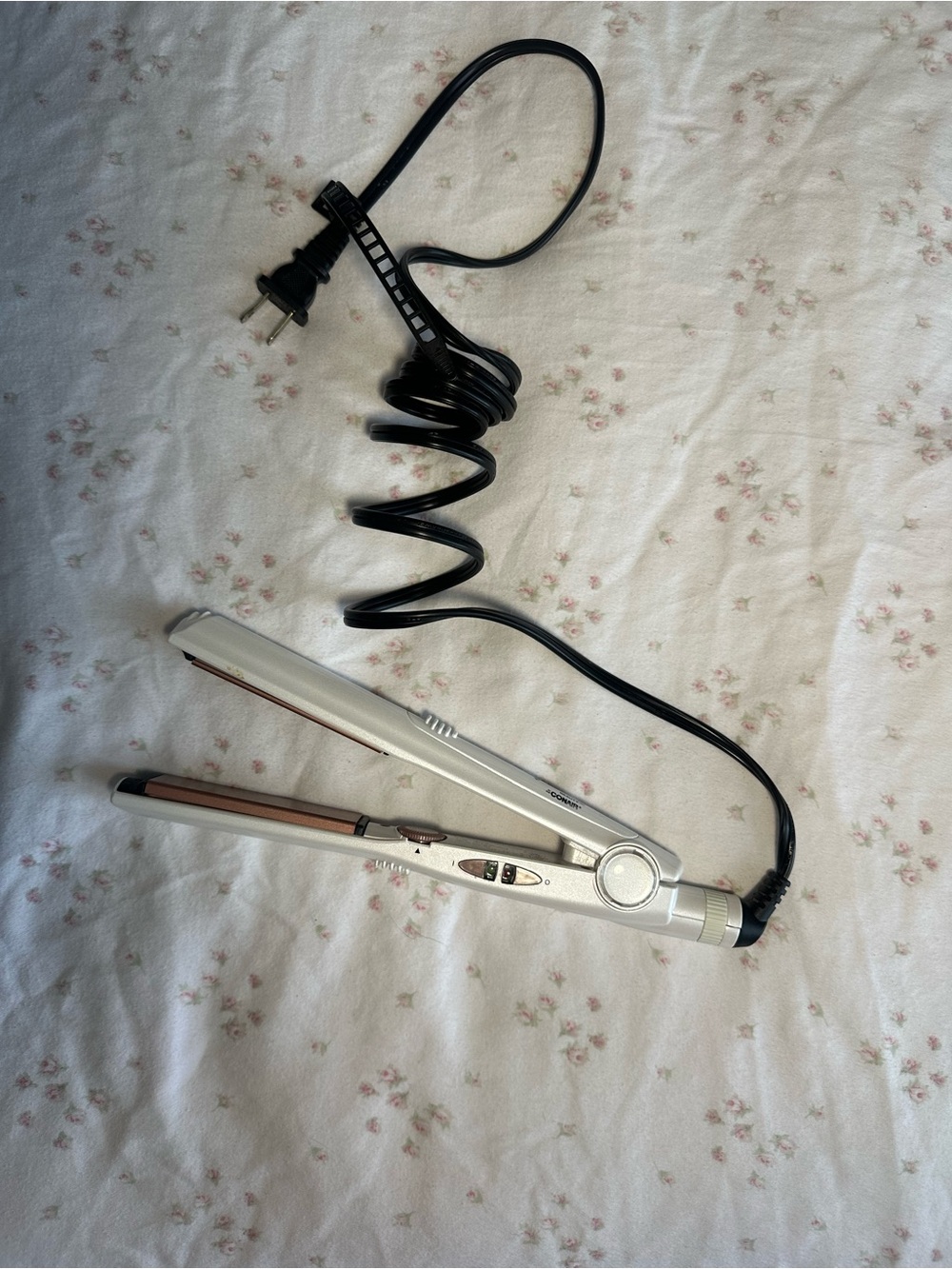 Professional Silver Ceramic Hair Straightener with Swivel Cord